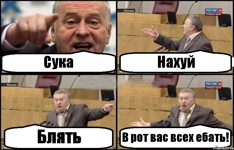 Сука Нахуй Блять В рот вас всех ебать!, Комикс Жириновский ...